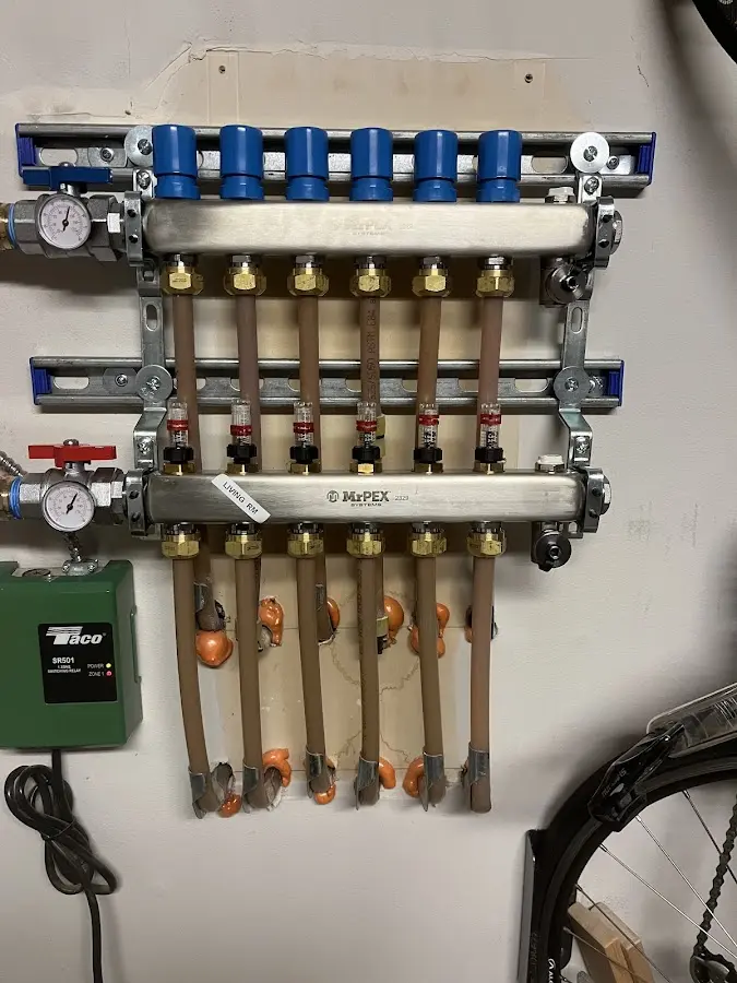 Plumber performing Gas Leak Detection at a residential property in Whiteford